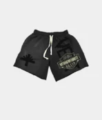 Vertabrae Double Emblem Shorts Black