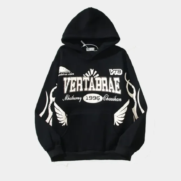 Vertabrae Logo Hoodie Black