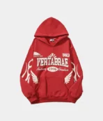 Vertabrae Logo Hoodie Red (2)