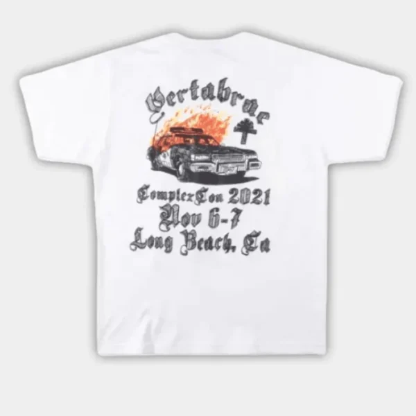 Vertabrae Nothing Without it Fire T Shirt White (2)